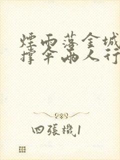烟雨落金城一人撑伞两人行啥意思