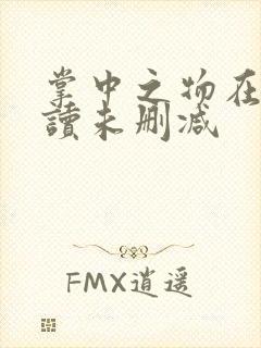 掌中之物在线阅读未删减