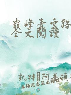 巅峰青云路免费全文阅读
