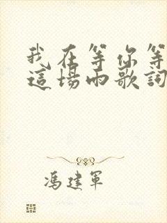 我在等你等下完这场雨歌词