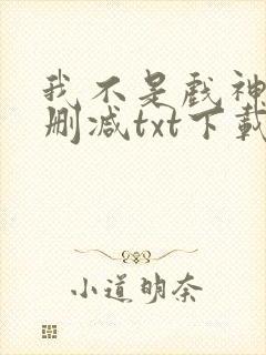 我不是戏神 无删减txt下载