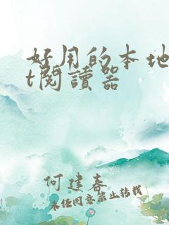 好用的本地txt阅读器