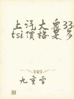 上汽大众330tsi价格是多少