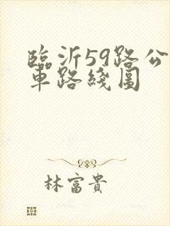 临沂59路公交车路线图