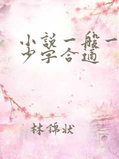 小说一般一章多少字合适 小说一般一章多少字合适