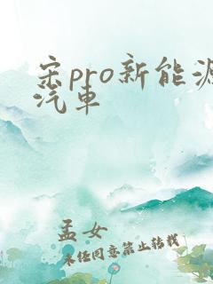 宋pro新能源汽车 宋pro新能源汽车