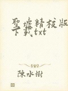 圣墟精校版完结下载txt