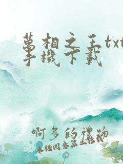 万相之王txt手机下载