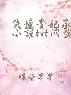 失忆贵妃承宠记小说txt网盘