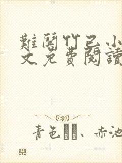 难哄竹已小说全文免费阅读无删减