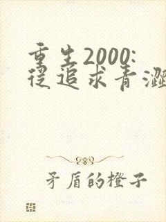 重生2000:从追求青涩校花同桌开始畅听