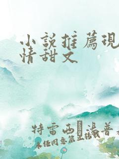 小说推荐现代言情甜文