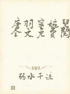 唐羽宁婉儿小说全文免费阅读