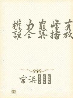 权力巅峰有声小说全集播放