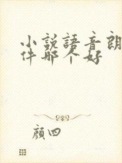 小说语音朗读软件哪个好