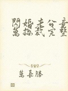 闪婚老公竟是亿万总裁完整版全文阅读