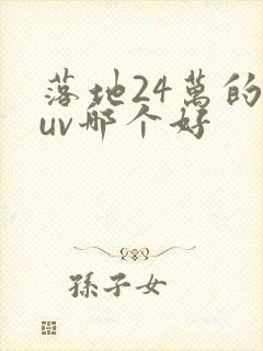 落地24万的suv哪个好