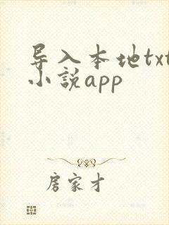 导入本地txt小说app 导入本地txt小说app