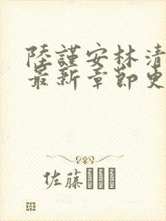陆谨安林清小说最新章节更新时间