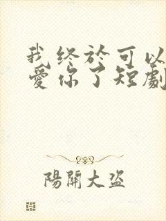 我终于可以不再爱你了短剧大结局