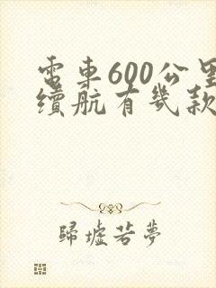 电车600公里续航有几款 电车600公里续航有几款