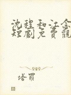 沈程和江念姿的短剧免费观看