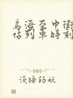 乌海至中卫火车站列车时刻表