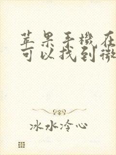 苹果手机在哪里可以找到微信分身