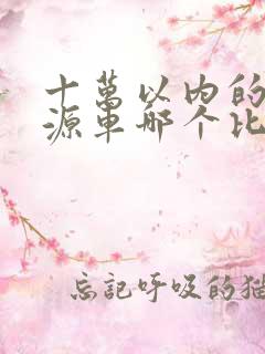 十万以内的新能源车哪个比较好 十万以内的新能源车哪个比较好