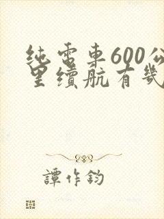 纯电车600公里续航有几款