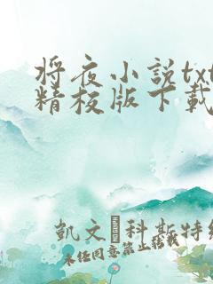 将夜小说txt精校版下载