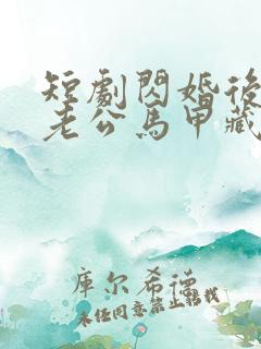 短剧闪婚后豪门老公马甲藏不住免费观看