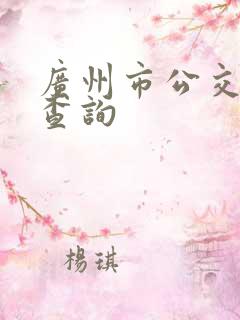 广州市公交换乘查询