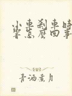 小车刹车时有异响怎么回事