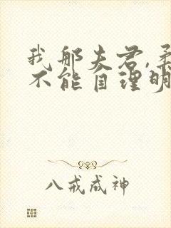 我那夫君,柔弱不能自理明决