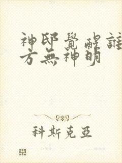 神邸觉醒谁说东方无神明