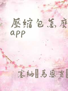 压缩包怎么变成app