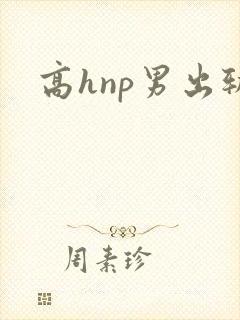 高hnp男出轨