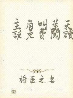 主角叫叶天的小说免费阅读