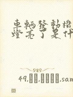 车辆发动机故障灯亮了是什么原因