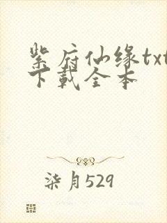 紫府仙缘txt下载全本