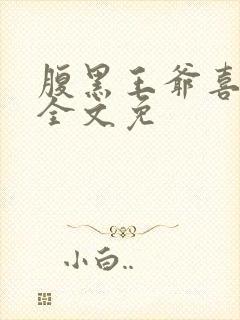 腹黑王爷喜当爹全文免
