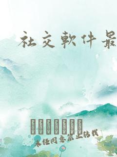 社交软件最火