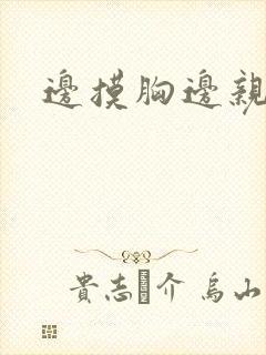 边摸胸边亲
