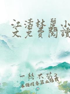江涛林丽小说全文免费阅读最新章节