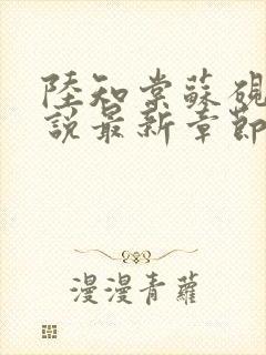 陆知棠苏砚禾小说最新章节更新内容