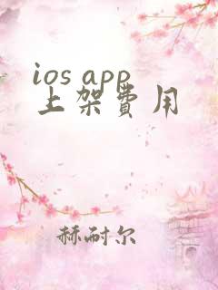 ios app上架费用