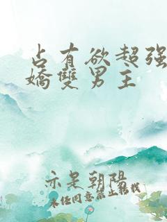 占有欲超强的病娇双男主 占有欲超强的病娇双男主