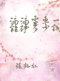 滴滴电车一个月能挣多少钱