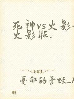 死神vs火影全火影版.